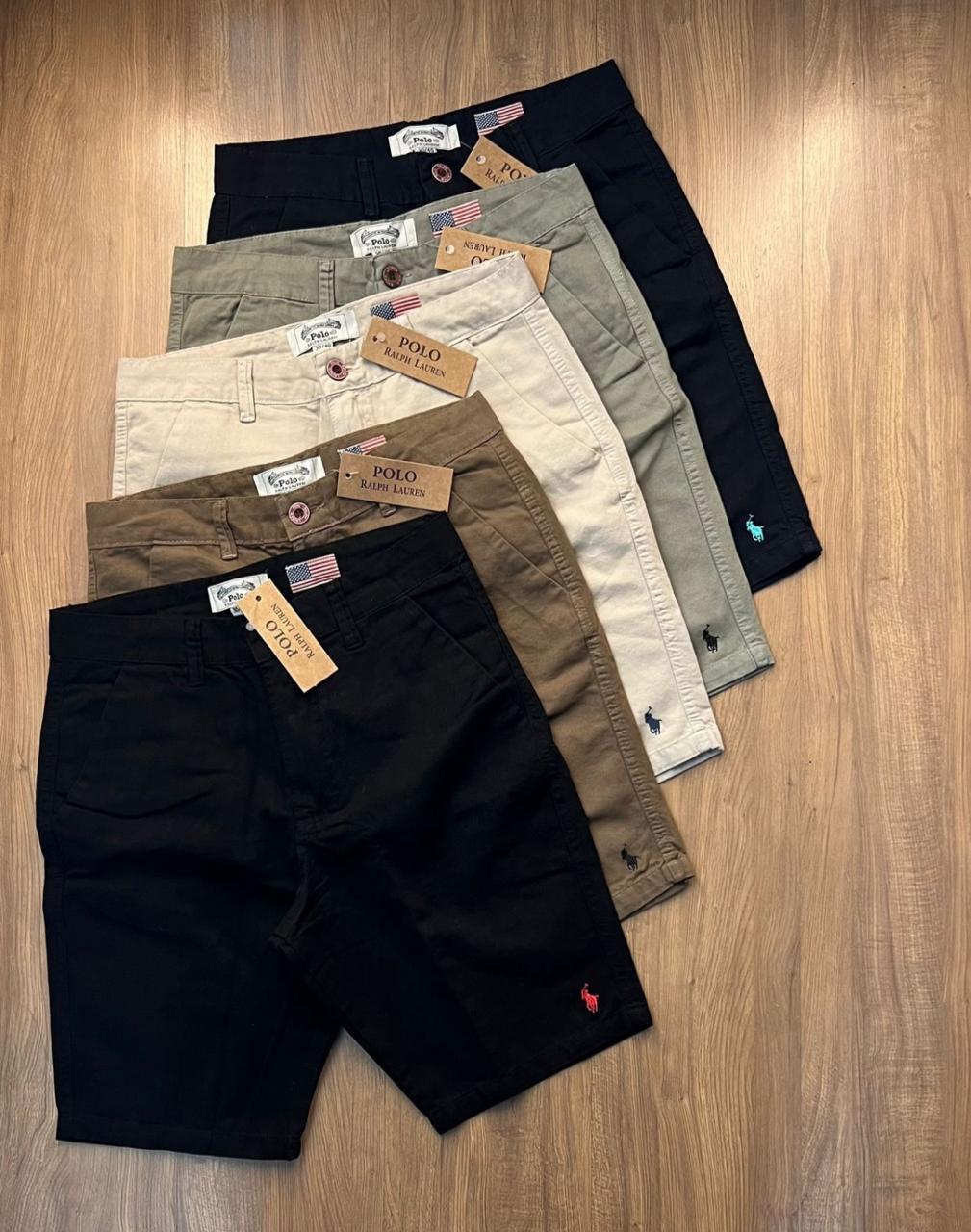 Kit 5 Bermudas de Sarja Ralph Lauren - 🔥Últimas Unidades em Estoque🔥