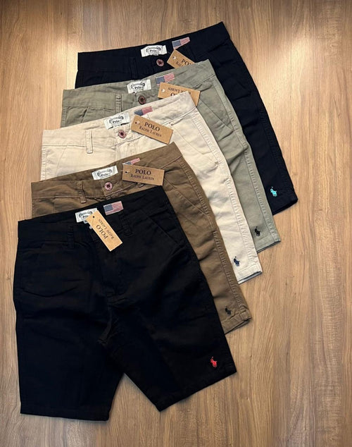Kit 5 Bermudas de Sarja Ralph Lauren - 🔥Últimas Unidades em Estoque🔥